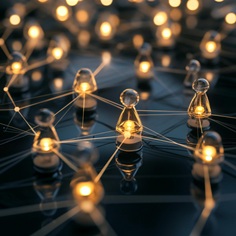 Digital network representing Starana's connected approach